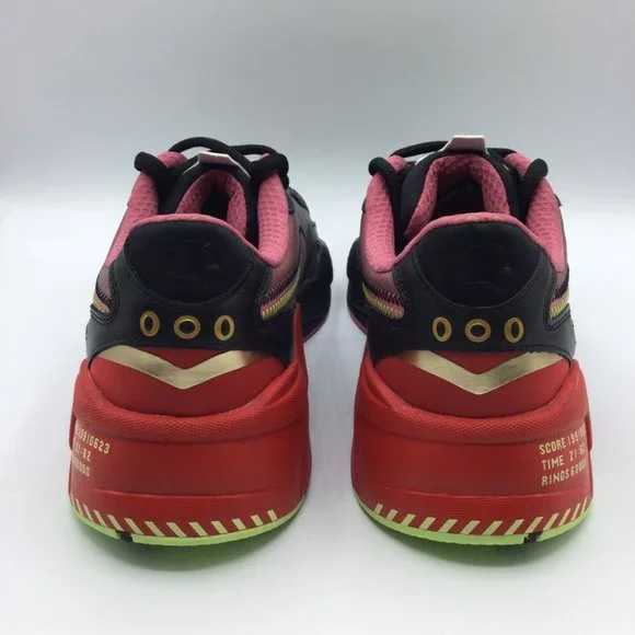 Puma RS-X 3 Sonic The Hedgehog Sneakers Mens Size 11.5 High Risk Red Black NEW